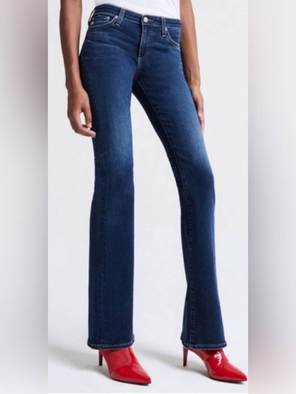 NWT AG Jeans The Colette Slim Boot Mid Rise Dark Wash Size 27